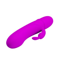 10 Fonksiyonlu Klitoris Uyarıcılı Mini Vibratör – Silikon, Su Geçirmez, 11,5 cm