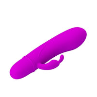 10 Fonksiyonlu Klitoris Uyarıcılı Mini Vibratör – Silikon, Su Geçirmez, 11,5 cm