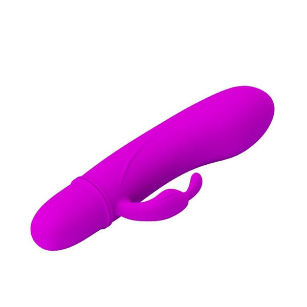 10 Fonksiyonlu Klitoris Uyarıcılı Mini Vibratör – Silikon, Su Geçirmez, 11,5 cm