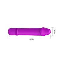10 Fonksiyonlu Teknolojik Dildo Vibratör – Silikon, Mor, 12,7 cm
