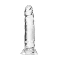 13 CM Realistik Jel Dokulu Testissiz Ultra Yumuşak Şeffaf Mini Yapay Penis Dildo