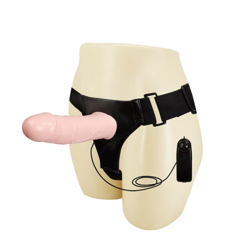 17 CM Titreşimli İçi Boş Belden Bağlamalı Penis Vibratör