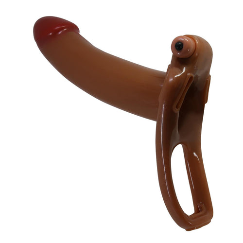 17 cm Titresimli, Belden Bağlamalı Dolgulu 4.5 cm İç Çap Strapon – Güçlü Motor, Ayarlanabilir Kayışlar, Premium Malzeme