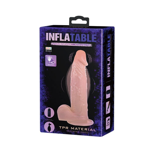 19 CM Pompalı Büyüyen Titreşimli Realistik Penis Vakumlu Anal & Vajinal Uyumlu Vantuzlu Dildo