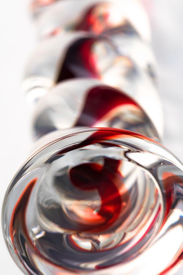 Sexus Glass Cam Dildo – Transparan, 18 cm, Sıcaklık Oyununa Uygun