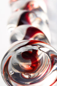 Sexus Glass Cam Dildo – Transparan, 18 cm, Sıcaklık Oyununa Uygun