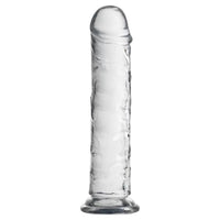20 CM Realistik Jel Dokulu Testissiz Ultra Yumuşak Şeffaf Yapay Penis Dildo