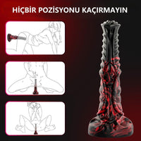 At Gücünde 21 CM Gerçekçi Realistik Dokulu Özel Fantezi Dildo 2
