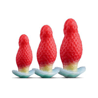 Çilek Tasarımlı Silikon Anal Plug – Büyük, Renkli & Konforlu Deneyim