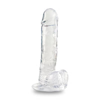 22 CM Realistik Jel Dokulu  Ultra Yumuşak Şeffaf Yapay Penis Dildo