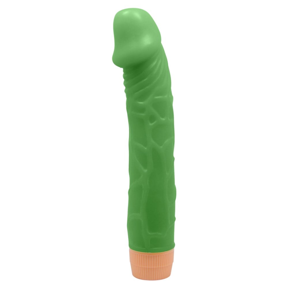Barbara 22,5 CM Güçlü Titreşimli Klasik Floresan Renkli Realistik Gerçekci Penis Dildo