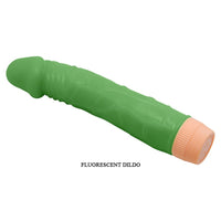 Barbara 22,5 CM Güçlü Titreşimli Klasik Floresan Renkli Realistik Gerçekci Penis Dildo