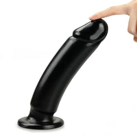 9.25" King Sized Anal Dildo 24 CM Siyah Yumuşak Büyük Kalın Anal Dildo