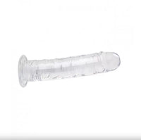 25 CM Realistik Jel Dokulu Testissiz Ultra Yumuşak Şeffaf Yapay Penis Dildo