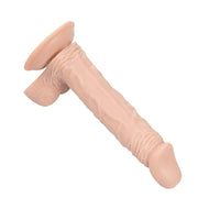 25 CM Vantuzlu Realistik Dokulu Testisli Realistik Dildo Penis