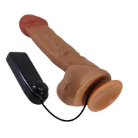 Sliding Skin Series 26 CM Yeni Nesil Çift Katmanlı Kayar Deri Özellikli Titreşimli Realistik Vantuzlu Dildo Vibratör Penis
