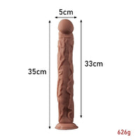 35 CM Gerçekçi Damarlı Uzun Ve Kalın Dildo Penis