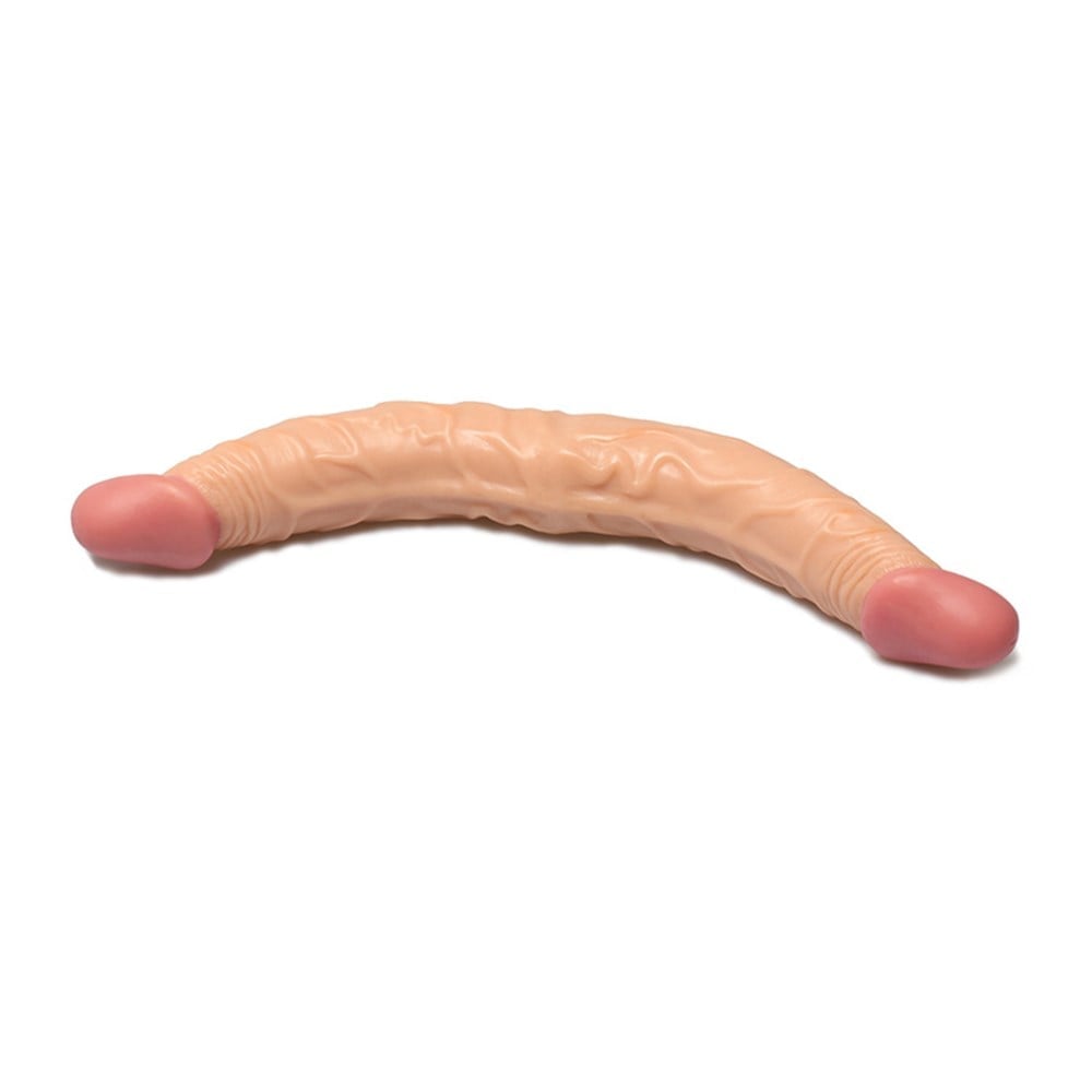 Double Dong 36 cm Çift Taraflı Realistik Dildo Anal Vajinal Penis