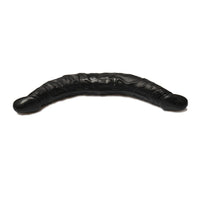 Double Dong 36 cm Çift Taraflı Realistik Zenci Siyahi Dildo Anal Vajinal Penis