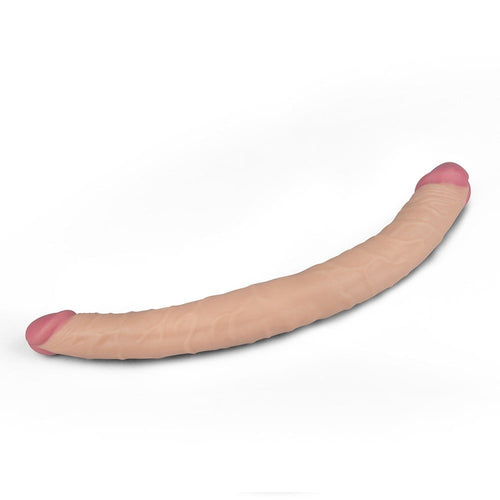 36,5 cm Lady Çift Taraflı Realistik Dildo Anal Vajinal Penis