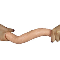 36,5 cm Lady Çift Taraflı Realistik Dildo Anal Vajinal Penis