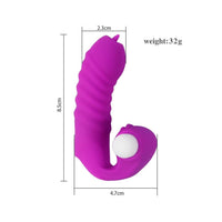 Mini Parmak Ucu Takılabilir Parmak Kılıf Vibratör Pembe