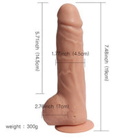 Büyük Dedektif Uzaktan Kumandalı USB Şarjlı 19 cm Titreşimli Realistik Penis Vibratör – Aşk Erotik Shop