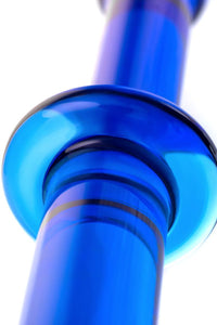 Sexus Glass Çift Taraflı Cam Dildo – Mavi, 25 cm