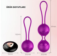 USB Şarjlı Uzaktan Kumandalı Kegel Egzersiz Topu – 10 Mod