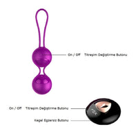 USB Şarjlı Uzaktan Kumandalı Kegel Egzersiz Topu – 10 Mod