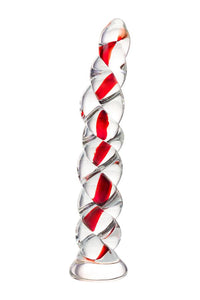 Sexus Glass Cam Dildo – Transparan, 18 cm, Sıcaklık Oyununa Uygun