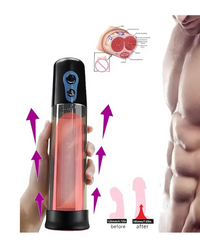 Beyaz Otomatik Güçlü Vakumlu Pilli Penis Pompası