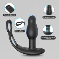 Telefon Kontrollü 360 Derece Dönüş Hareketli Halkalı Uyarıcılı Lüx Anal Vibratör