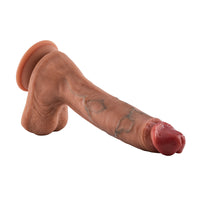 28 CM Uzaktan Kumandalı Kayar Deri Özelliğinde Büyük Boy Realistik Yapay Dildo Vibratör Penis