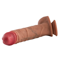 30 CM Uzaktan Kumandalı Kayar Deri Özelliğinde Büyük Boy Realistik Yapay Dildo Vibratör Penis