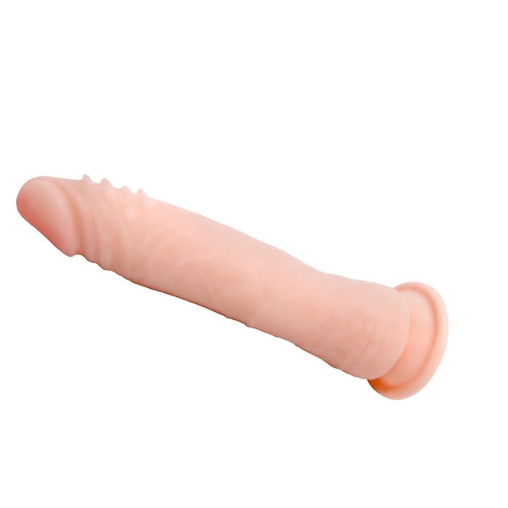 Barbara 21 CM Klasik Vantuzlu Kıkırdaklı Realistik Gerçekci Penis Dildo