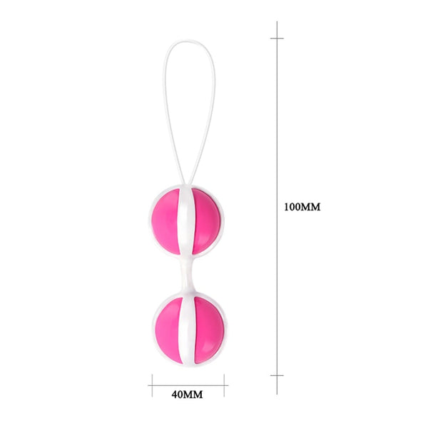 Be Mine Balls Zevk Topları – Plastik İkili Set, Anal & Vajinal, 4 cm