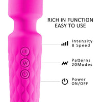 Bükülebilir Başlıklı Wand Vibratör Pembe