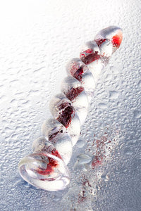 Sexus Glass Cam Dildo – Transparan, 18 cm, Sıcaklık Oyununa Uygun