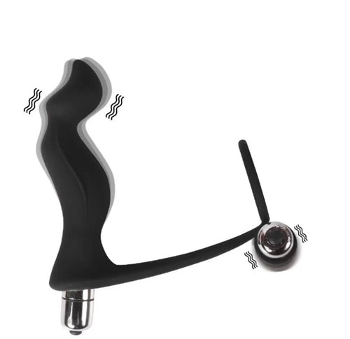 Çift Metal Titreşimli Halkalı Prostat Vibratör Penis Halkası