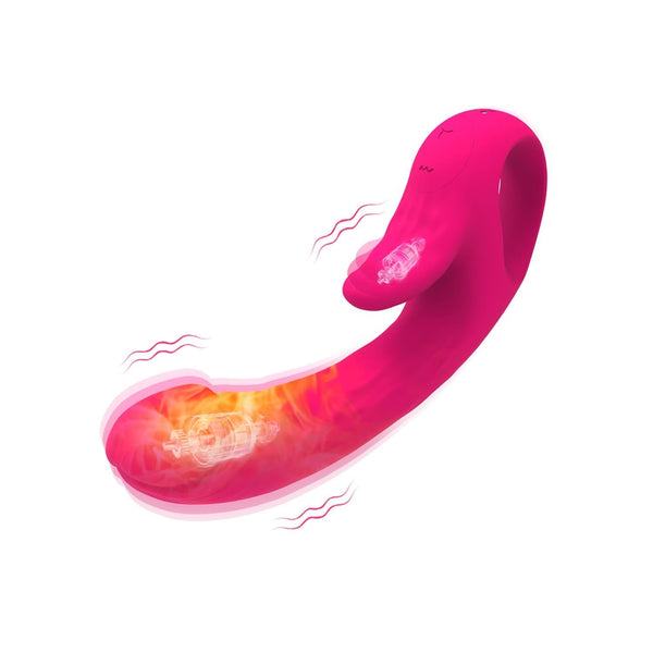 Pembe Rabbit Vibratör (Dual Motor) – İç + Klitoris Uyarım, Güçlü Titreşim, Şık Tasarım
