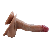 Cock Series 17 CM Ultra Yumuşak Dokulu Çift Katmanlı Damarlı Realistik Dildo Yapay Penis 