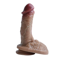 Cock Series 20,5 CM Ultra Yumuşak Dokulu Çift Katmanlı Damarlı Realistik Dildo Yapay Penis 