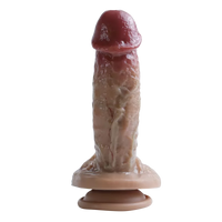 Cock Series 20,5 CM Ultra Yumuşak Dokulu Çift Katmanlı Damarlı Realistik Dildo Yapay Penis 