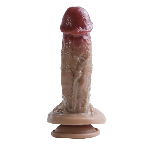 Cock Series 20,5 CM Ultra Yumuşak Dokulu Çift Katmanlı Damarlı Realistik Dildo Yapay Penis 