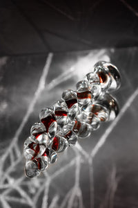 Sexus Glass Cam Dildo – Transparan, 18 cm, Sıcaklık Oyununa Uygun