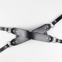 Deri Çapraz Göz Maskesi Ayarlanabilir Harness