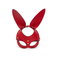 Fantezi Deri Tavşan Maske Kırmızı