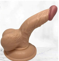 13 CM Curved Realistik Penis Anal Vajinal Dildo