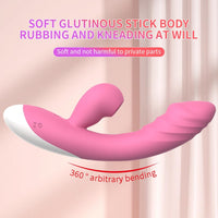 Emişli Curved Rabbit Vibratör Pembe – Çift Uyarım, Emiş + Titreşim Teknolojisi, Şarjlı Vibrator